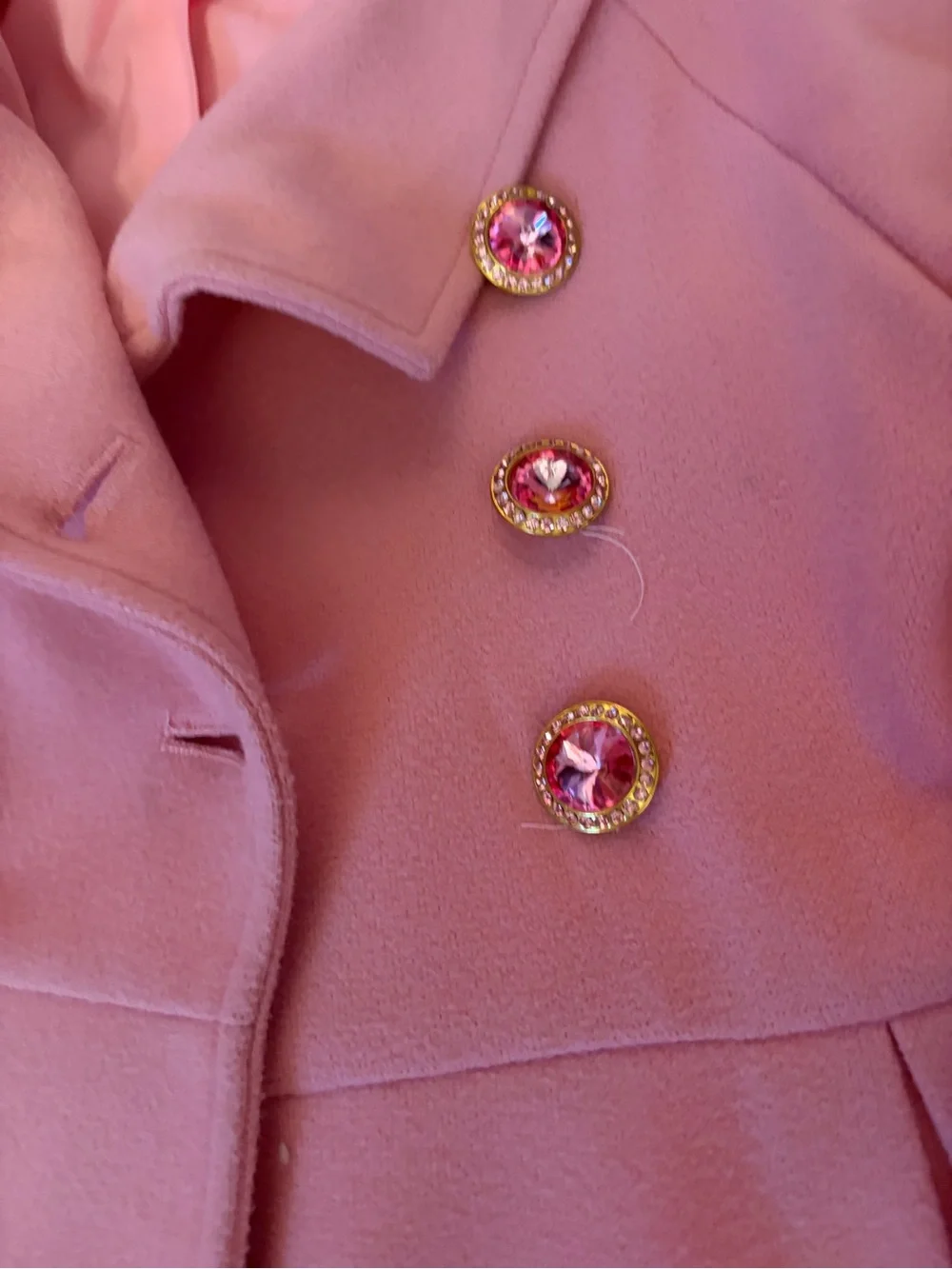 Girl pink peacoat